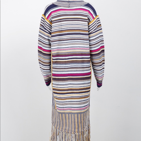 🔥🔥COZY LONG CARDIGAN W/FRINGE🔥🔥NEW - Picture 4 of 7